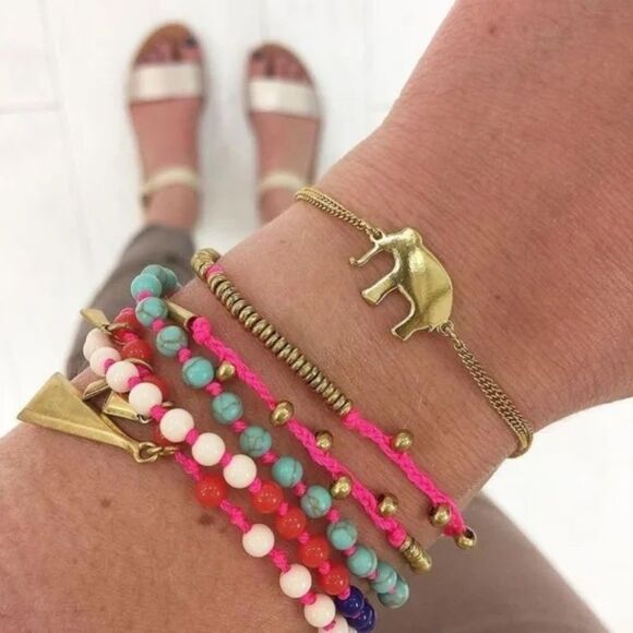 stella & dot ~βsummer colors Reina necklace bracelet ~ versatile 2 in 1 - Picture 3 of 12